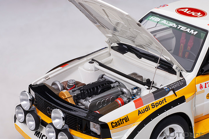 1/18 AUTOart Audi Quattro S1 RALLY MONTE CARLO 1986 H.MIKKOLA/A