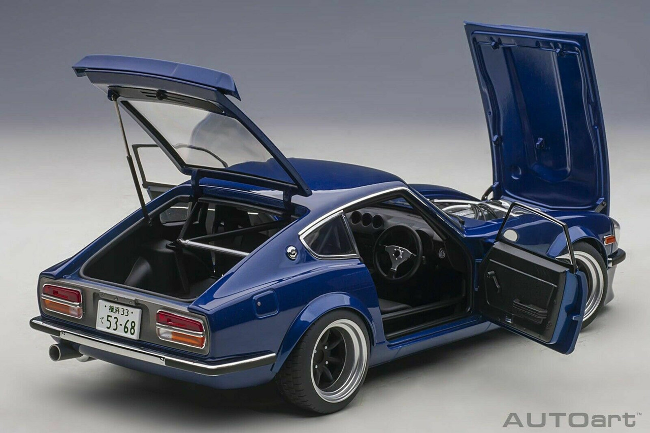 1/18 AUTOart Nissan Fairlady Z S30 "Akuma No Z" 30th Anniversary Wangan Midnight Blue Car Model