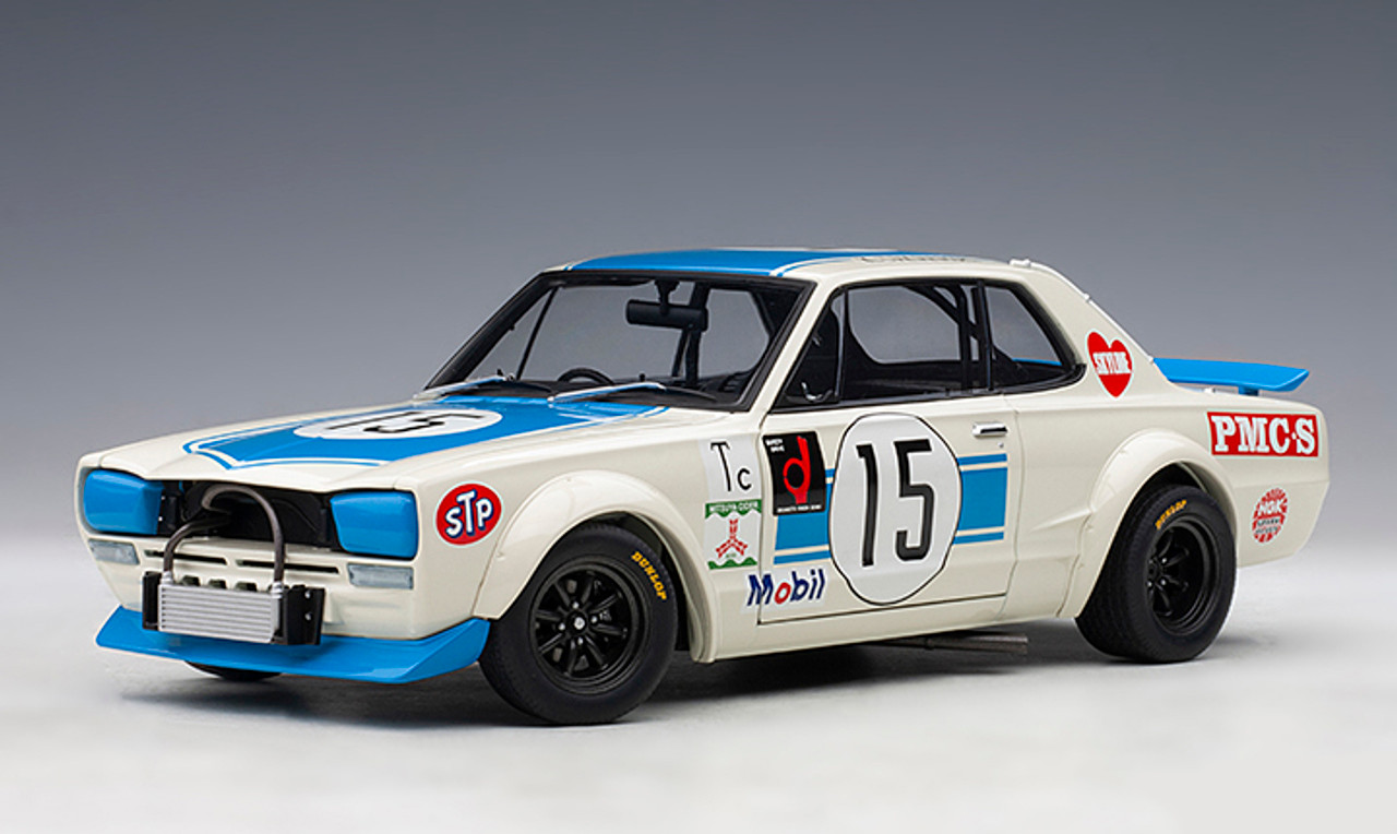 1/18 AUTOart 1972 Nissan Skyline GTR GT-R (KPGC10) Racing K.TAKAHASHI #15  FUJI 300KM SPEED RACE Car Model