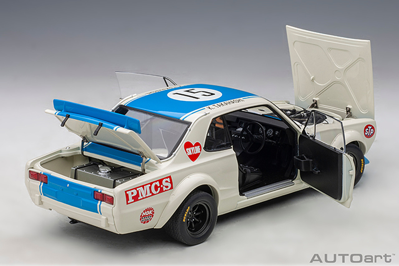 1/18 AUTOart 1972 Nissan Skyline GTR GT-R (KPGC10) Racing K.TAKAHASHI #15  FUJI 300KM SPEED RACE Car Model