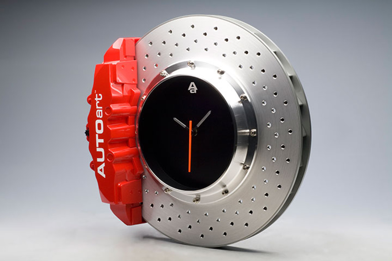 AUTOart Racing Brake Disc Clock (8-Pot Red Caliper Rotor)