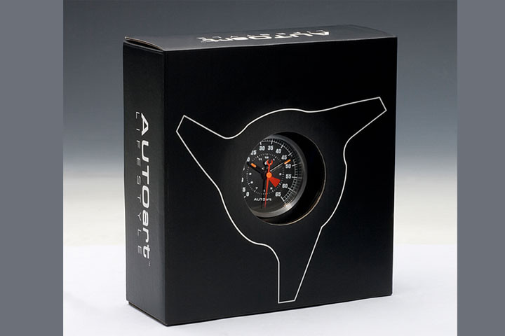 【即日発送】AUTOart オートアート　ステアリングホイール置き時計 AUTOart Wheel Spinner Clock (Centre Lock Nut Clock) - LIVECARMODEL.com