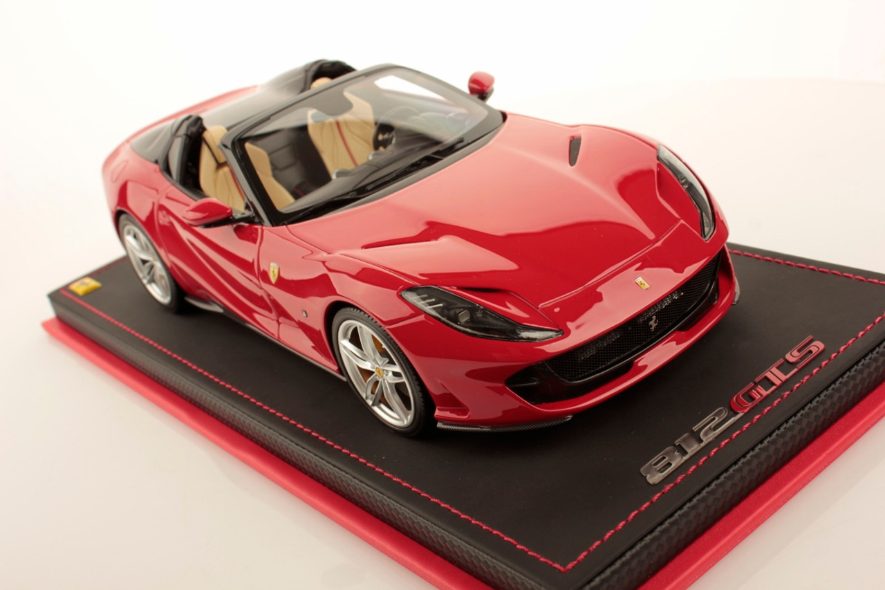 1/18 MR Collection Ferrari 812 GTS (Rosso Corsa Red with Tonneau Cover Nero DS) Resin Car Model LImited 49 Pieces