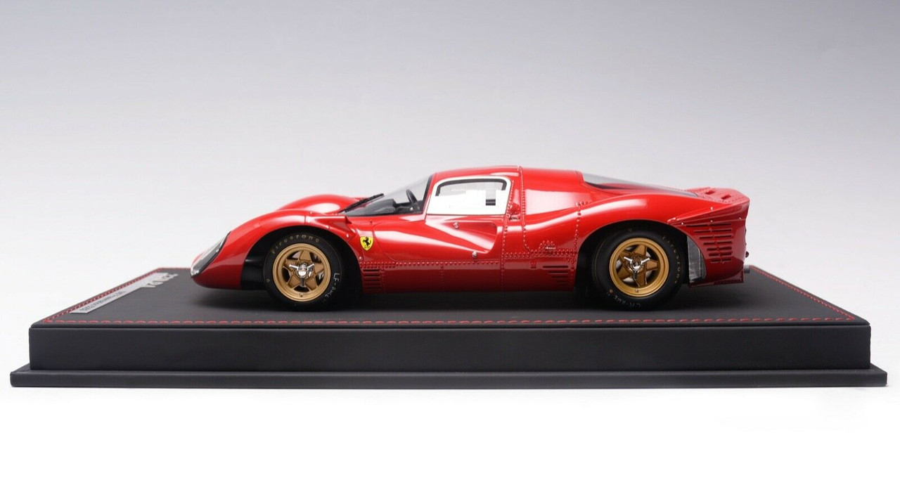 1/18 AB Models 1967 Ferrari 330 P4 (Red) Presentation Car Resin