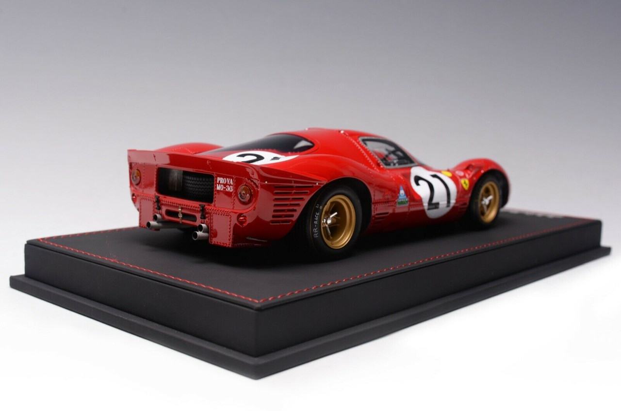 1/18 AB Models 1967 Ferrari 330 P4 24 Hours LeMans Le Mans #21 2nd Place  Resin Car Model Limited 50 Pieces