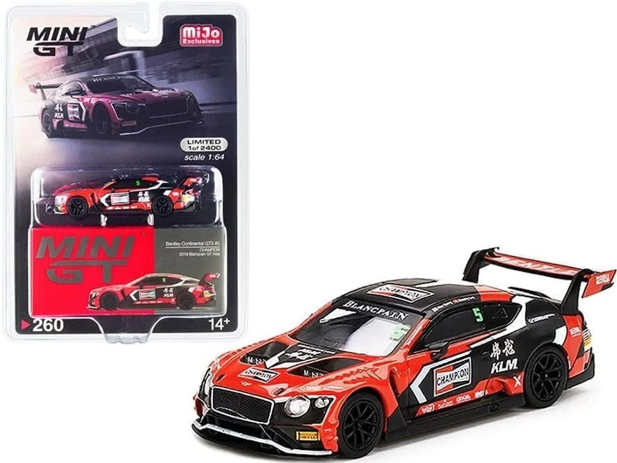 1/64 Mini GT Bentley Continental GT3 #5 Alex Yoong - Marchy Lee