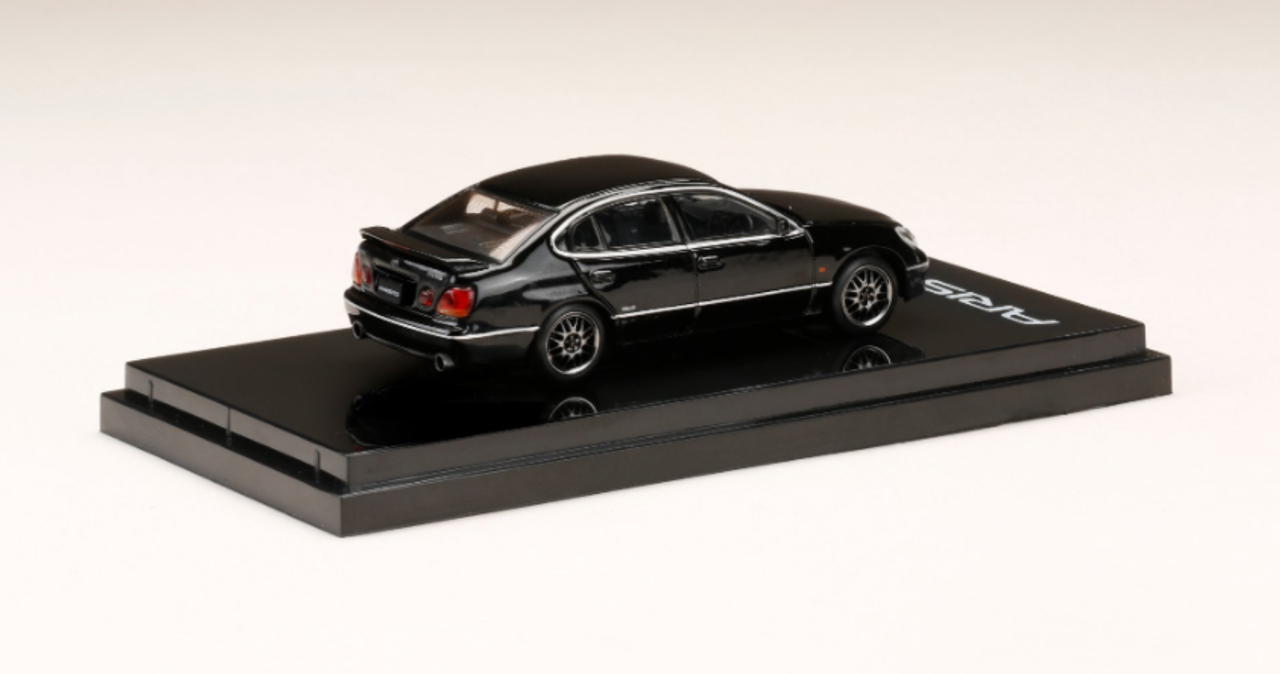 1/64 Hobby Japan Toyota ARISTO V300 VERTEX EDITION Customized Version Black Diecast Car Model