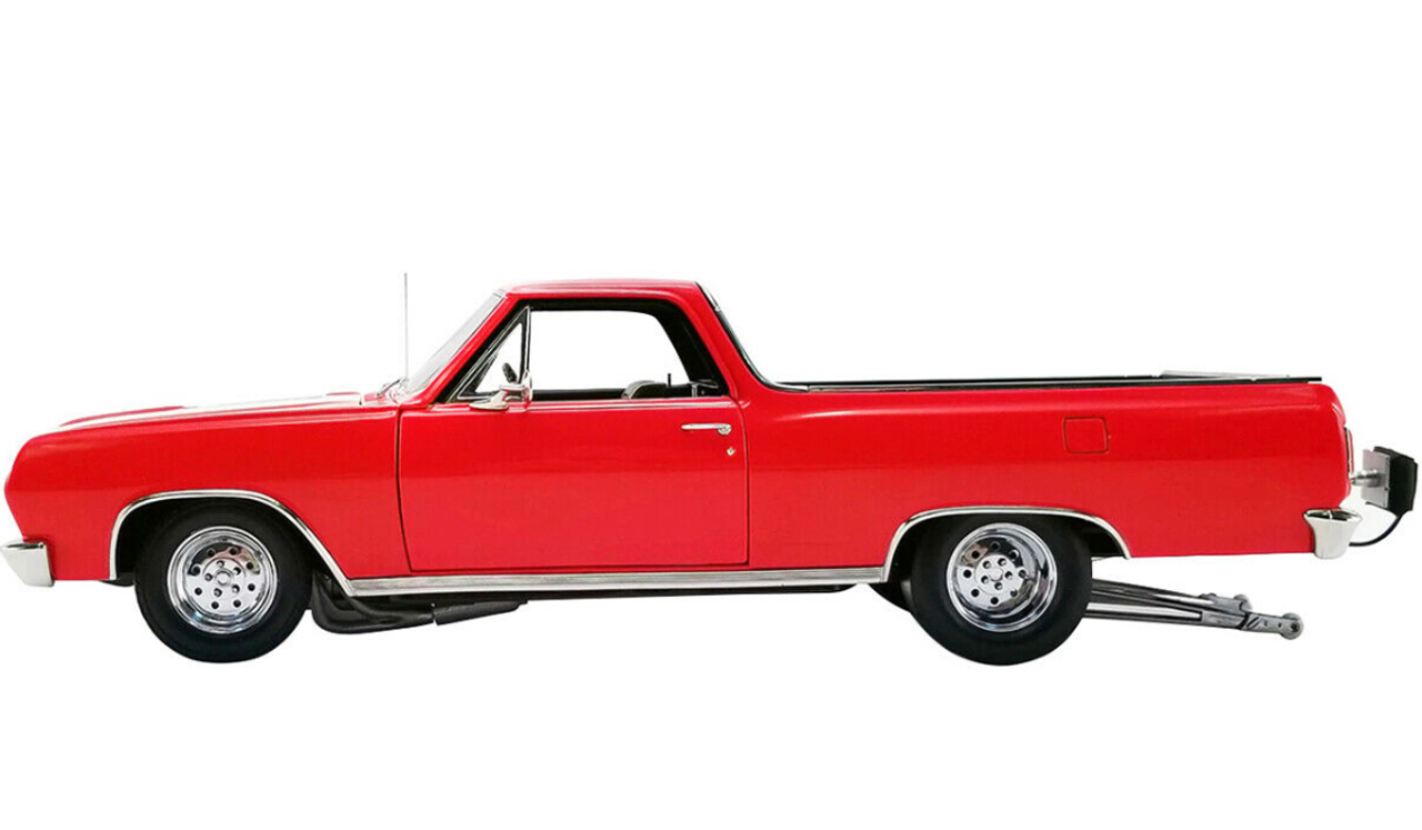 1/18 ACME 1965 Chevrolet Chevy El Camino Drag Outlaws (Red) Diecast Car Model