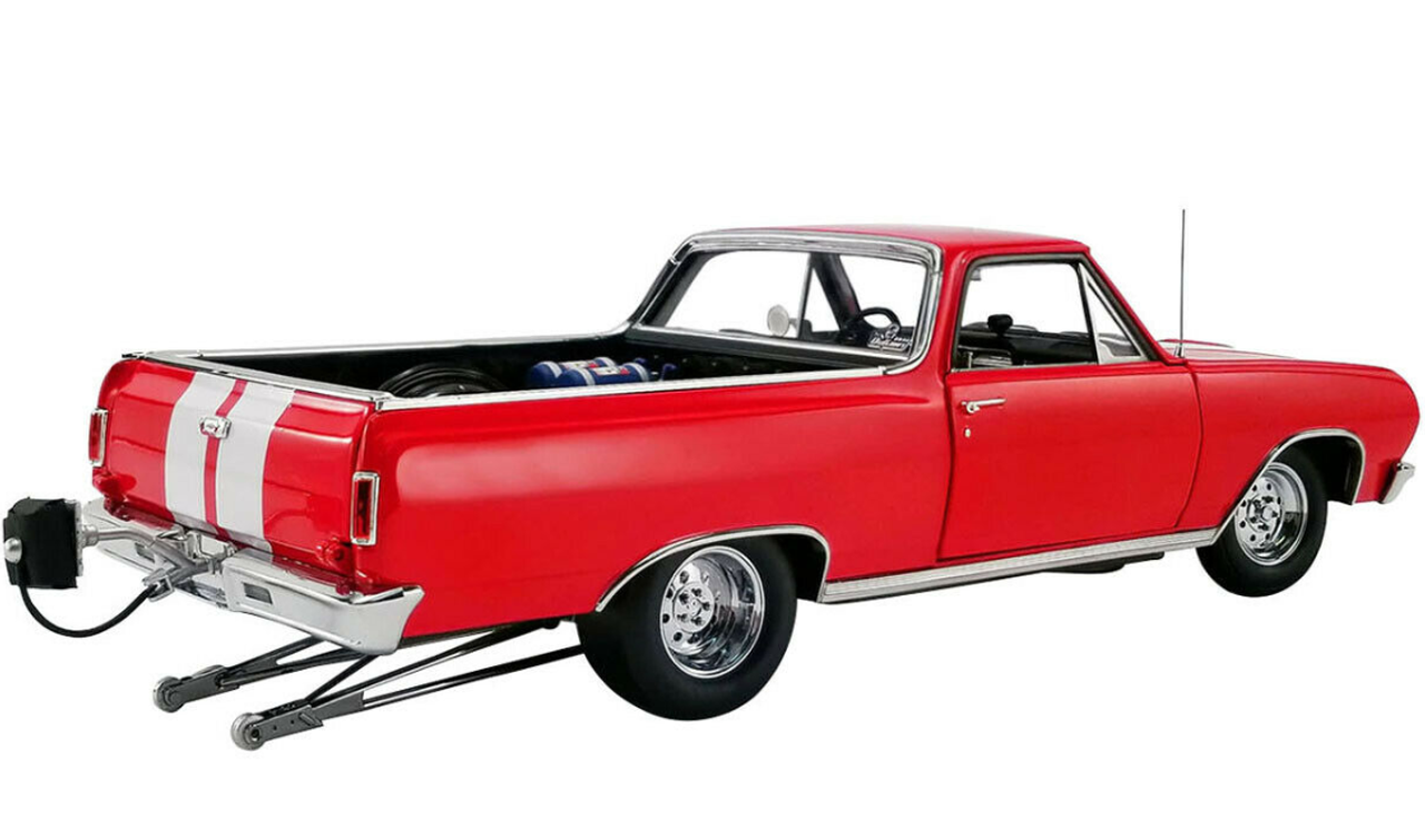 1/18 ACME 1965 Chevrolet Chevy El Camino Drag Outlaws (Red) Diecast Car Model