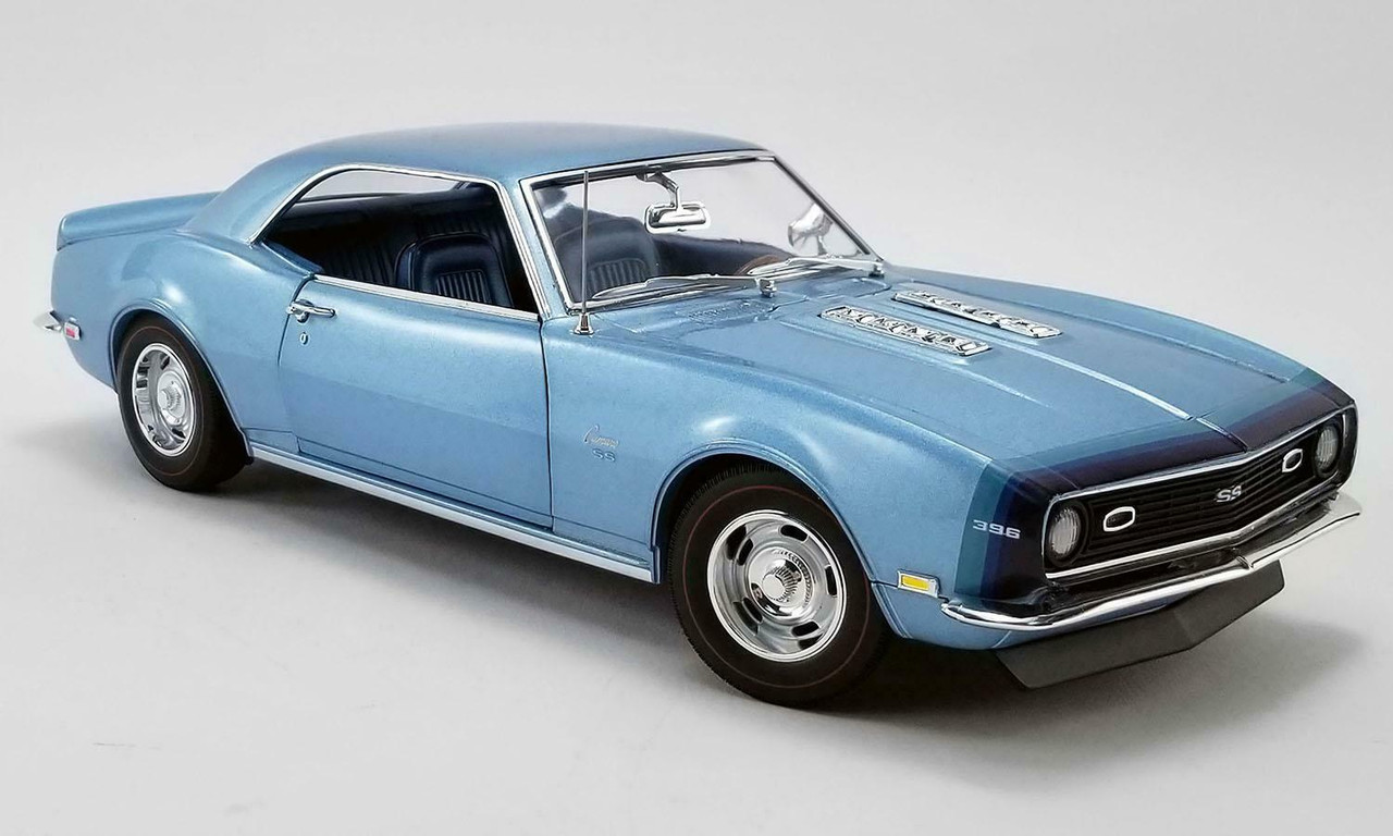 1/18 ACME 1968 Chevrolet Camaro SS Unicorn D88 Stripe Opt (Blue) Diecast Car Model