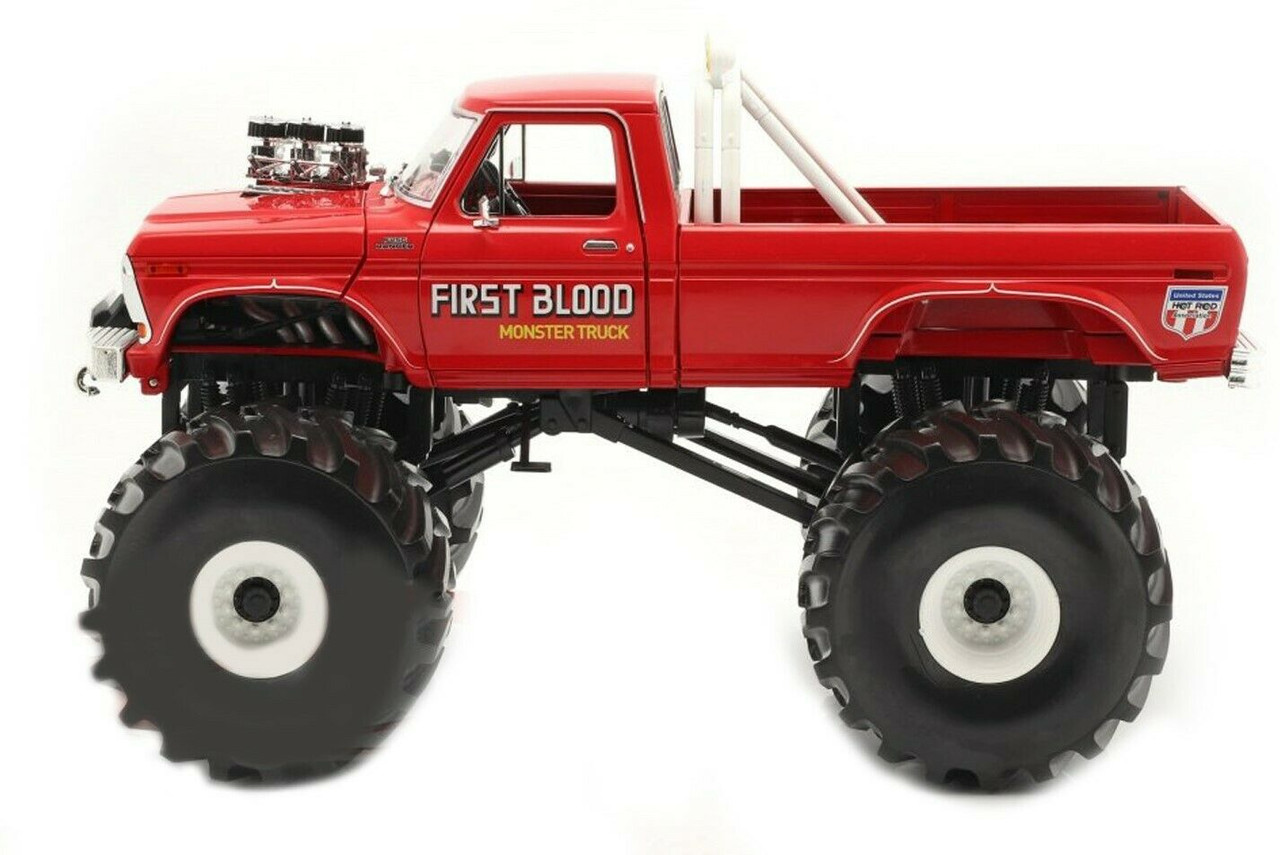 1/18 1978 Ford F-250 Monster Truck First Blood with 66 Inch Tires Diecast Car Model