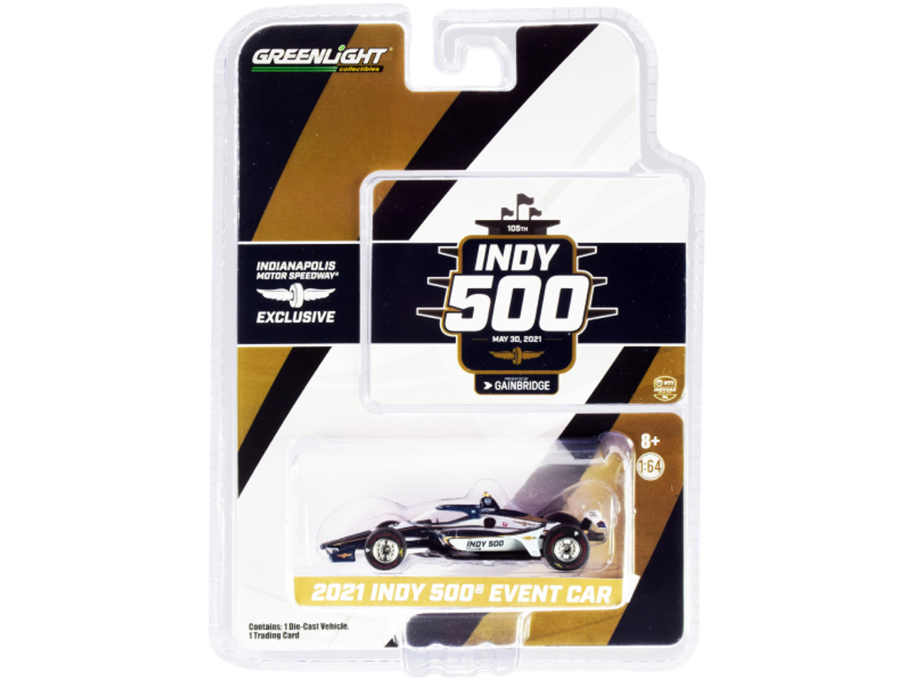 Dallara IndyCar Event Car "105th Running of the Indianapolis 500" (2021) 1/64 Diecast Model Car by Greenlight