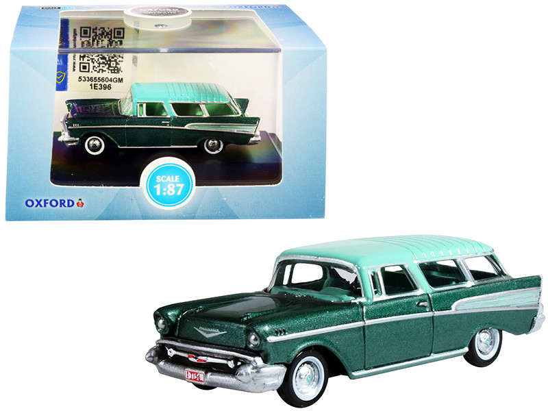 1957 Chevrolet Nomad Highland Green Metallic with Surf Green Top 1