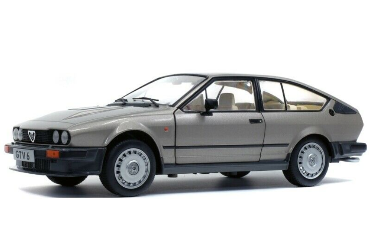  1/18 Solido 1984 Alfa Romeo GTV 6 (Silver) Diecast Car Model