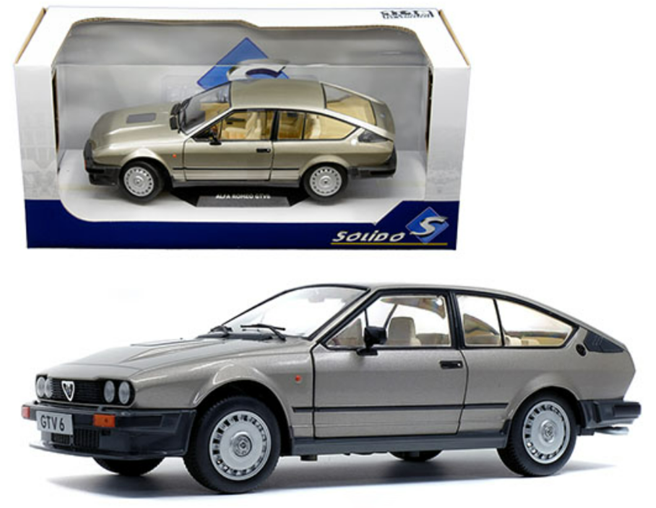 ALFA ROMEO GTV Model Car 1 43 Scale Solido Tin Dealer Special Red 203024 K8 for sale online 