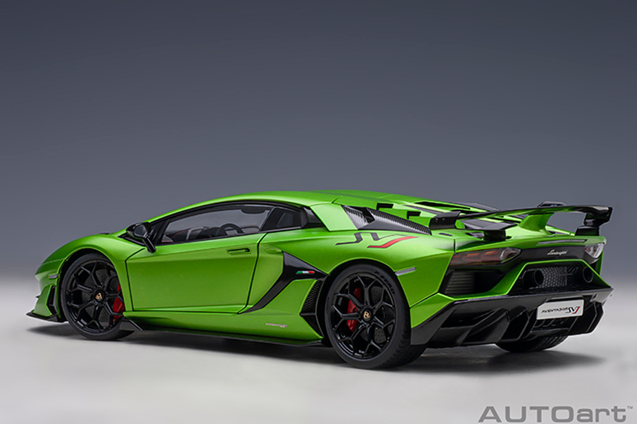 1/18 AUTOart Lamborghini Aventador SVJ (Verde Alceo Matte Green) Car Model