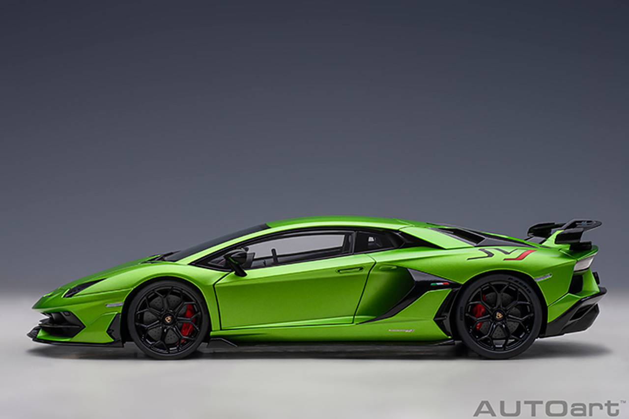 1/18 AUTOart Lamborghini Aventador SVJ (Verde Alceo Matte Green) Car Model