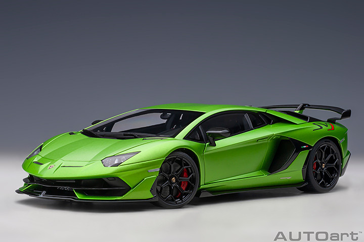 1/18 AUTOart Lamborghini Aventador SVJ (Verde Alceo Matte Green