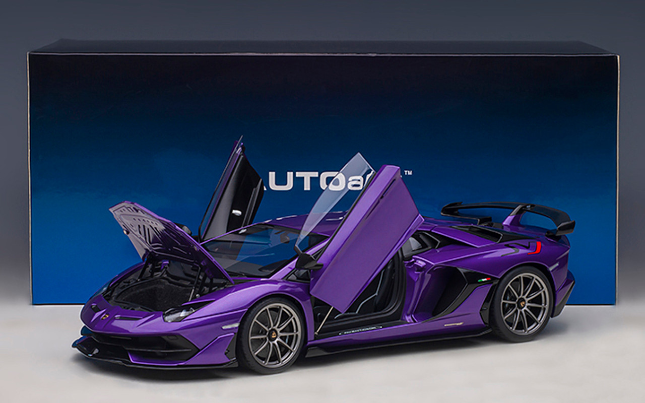 1/18 AUTOart Lamborghini Aventador SVJ (Viola Pasifae Pearl Purple) Car Model