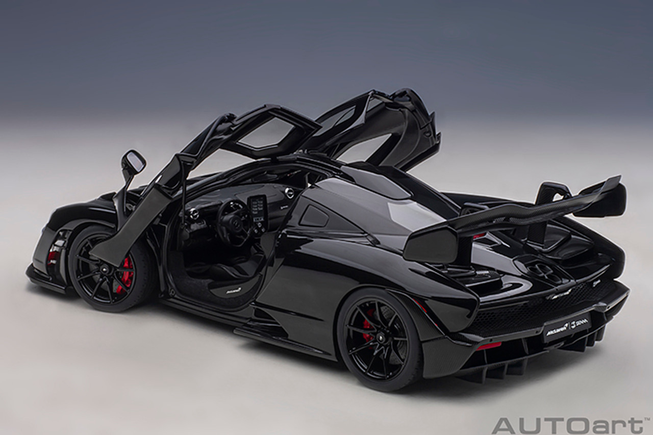 1/18 AUTOart Mclaren Senna (Stealth Cosmos Black with Carbon Accents) Car Model