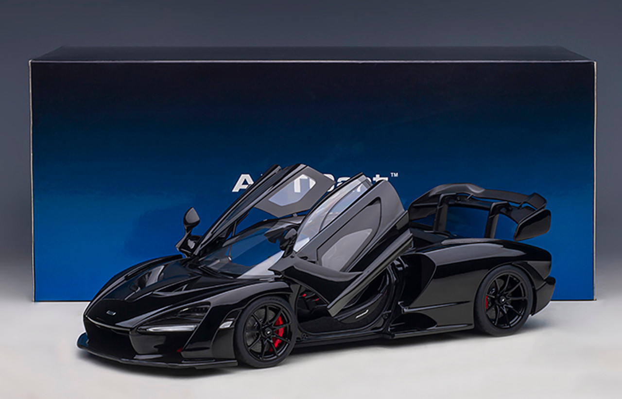 1/18 AUTOart Mclaren Senna (Stealth Cosmos Black with Carbon Accents) Car  Model