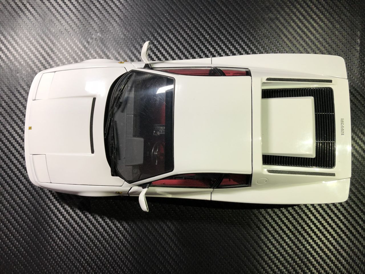 Ultra RARE CUSTOM PAINTED 1/18 Kyosho 1989 Ferrari Testarossa (White)