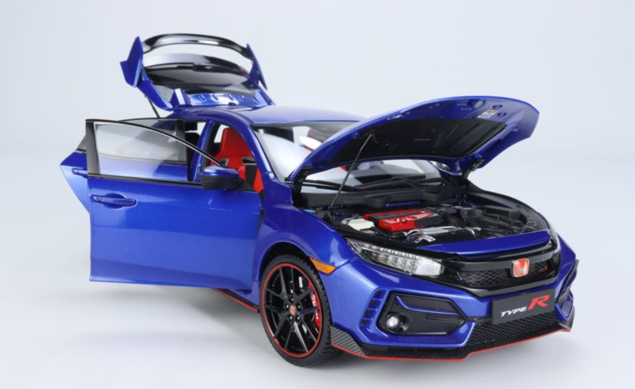 1/18 LCD 2020 Honda Civic Type-R Type R TypeR FK8 (Blue) Diecast Car Model