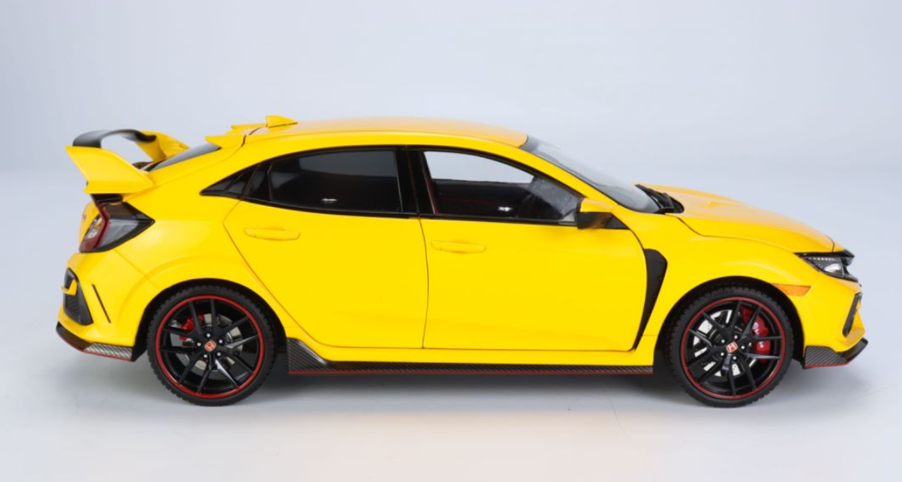 1/18 LCD 2020 Honda Civic Type-R Type R TypeR FK8 (Yellow) Diecast Car Model