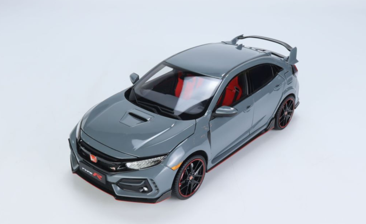 1/18 LCD 2020 Honda Civic Type-R Type R TypeR FK8 (Grey) Diecast Car Model