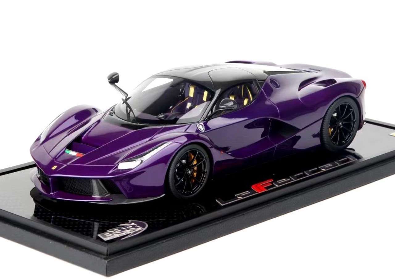 1/18 BBR Ferrari Tailor Made LaFerrari Dubai Special Edition (Purple) Resin Car Model Limited 15 Pieces