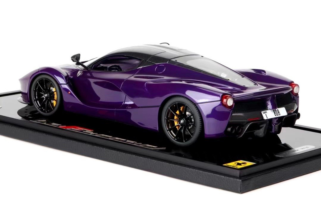 1/18 BBR Ferrari Tailor Made LaFerrari Dubai Special Edition (Purple) Resin Car Model Limited 15 Pieces