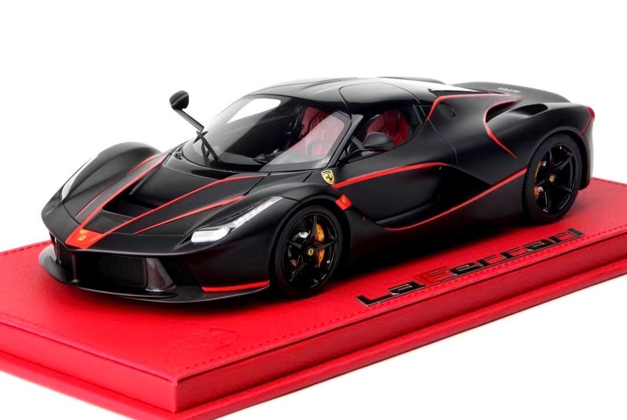 1/18 BBR Ferrari LaFerrari China Special Edition (Matte Black with Gloss Black Roof) Resin Car Model Limited 48 Pieces