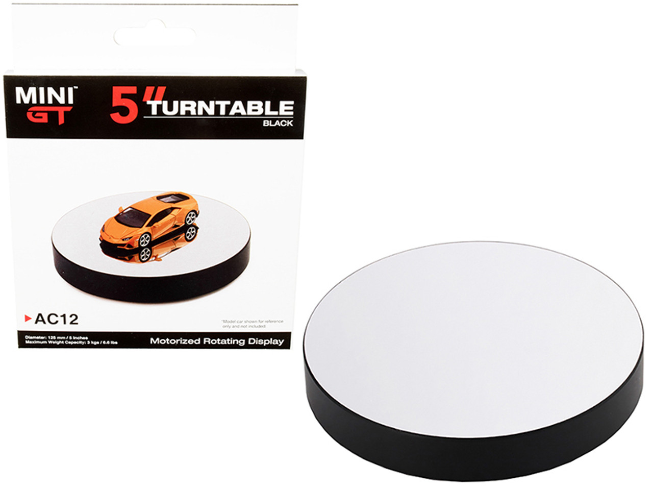 Turntable Display - Black 24 inch - 180 Pound, Motorized Turntable