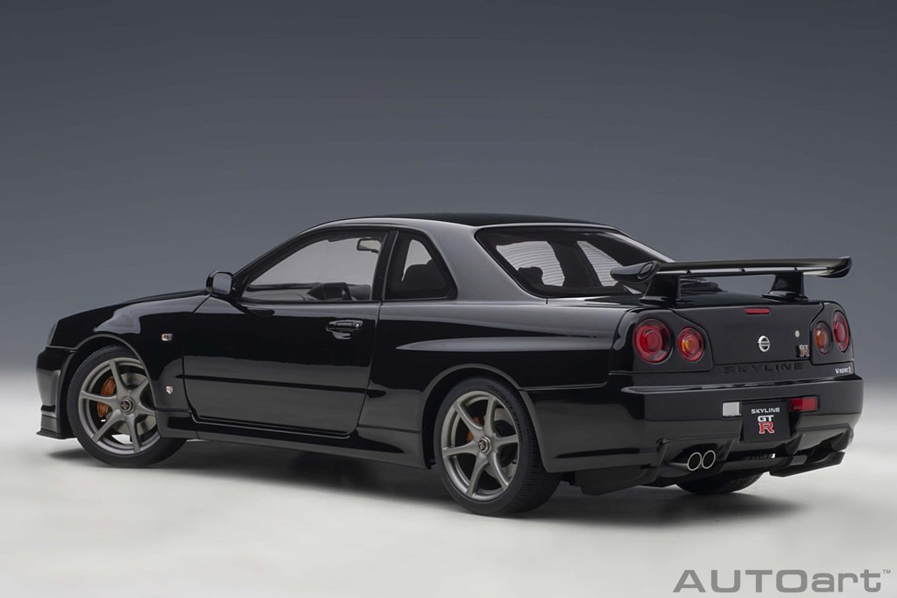 1/18 AUTOart Nissan Skyline GT-R GTR R34 V-Spec II (Black Pearl