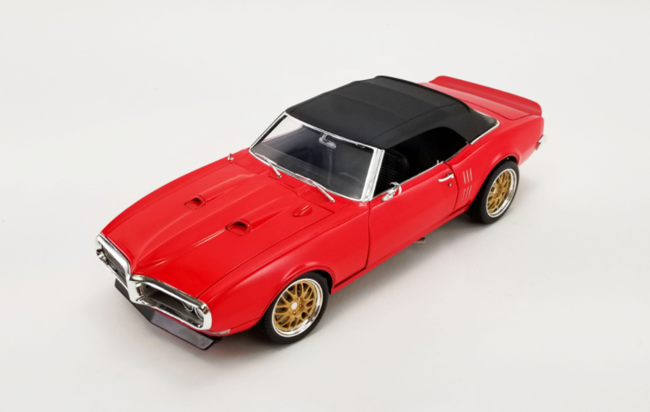  1/18 ACME 1968 Pontiac Firebird Convertible restored Red Diecast Car Model 