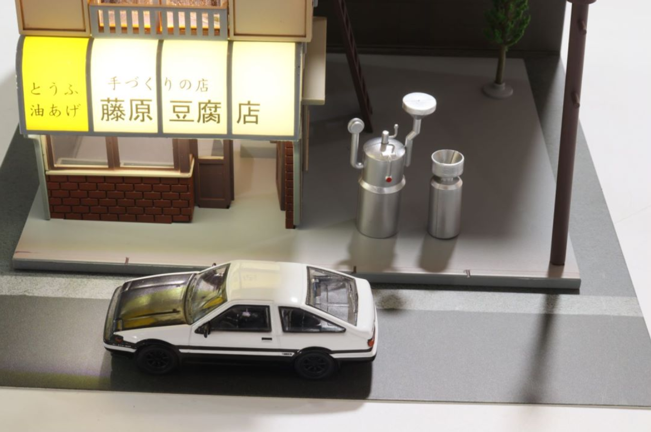 1/64 Yumebox Initial D Fujiwara Tofu Shop Diorama Limited (Car model NOT included)