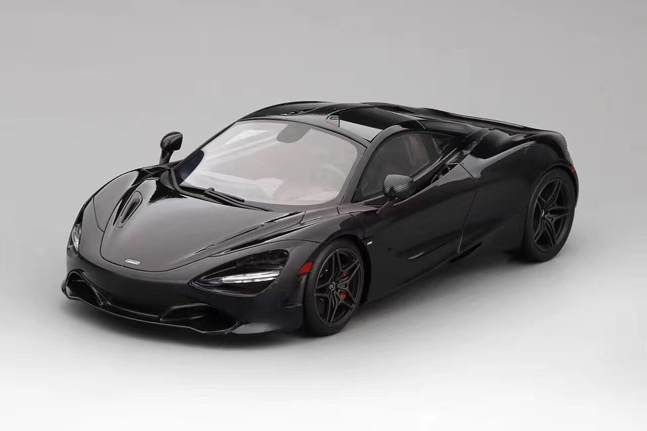 1/18 TSM Top Speed TopSpeed Mclaren 720S (Black) Resin Model (foam box only with display base)