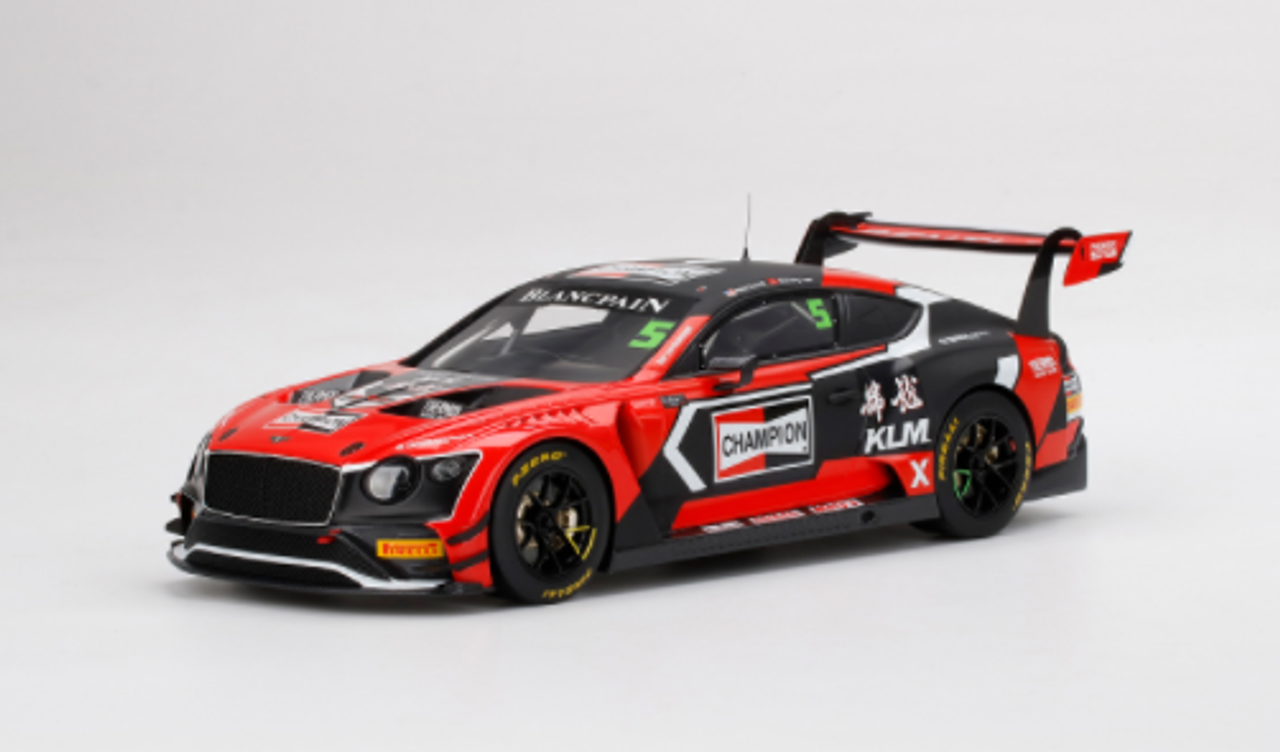 1/18 Topspeed Bentley Continental GT3 #5 CHAMPION 2018 Blancpain GT Asia 