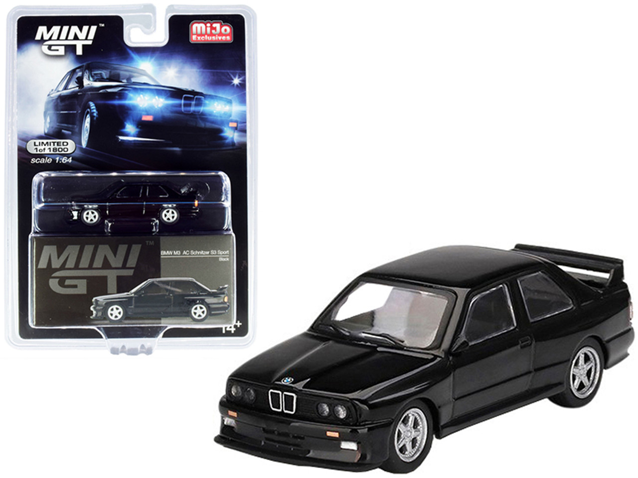 BMW M3 AC Schnitzer S3 Sport Black Limited Edition to 1800 pieces Worldwide 1/64 Diecast Model Car by True Scale Miniatures