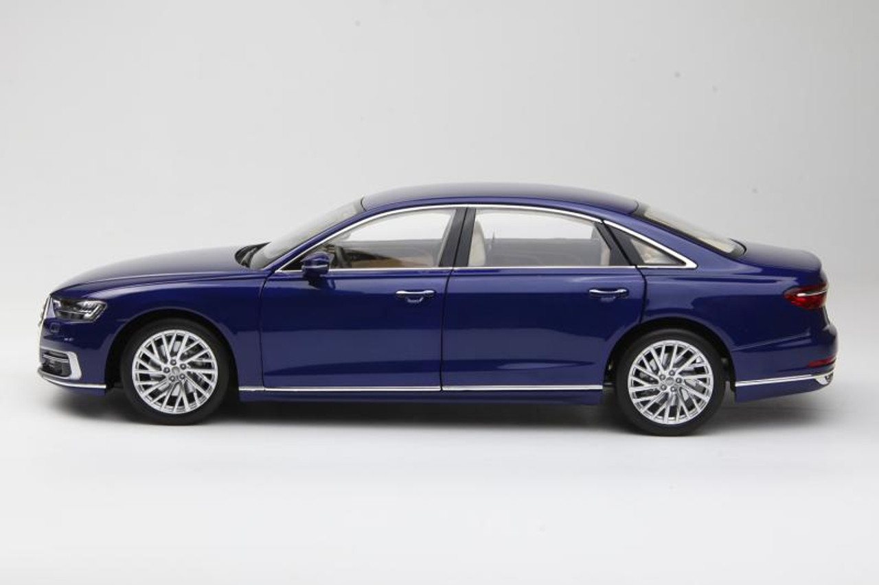 1/18 Norev 2017 Audi A8 A8L (Blue) Diecast Car Model