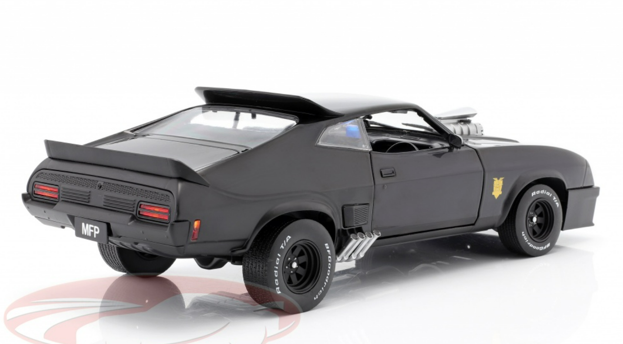 1/18 Greenlight 1973 Ford Falcon XB Black "Last of the V8 Interceptors" (1979) Movie Diecast Car Model