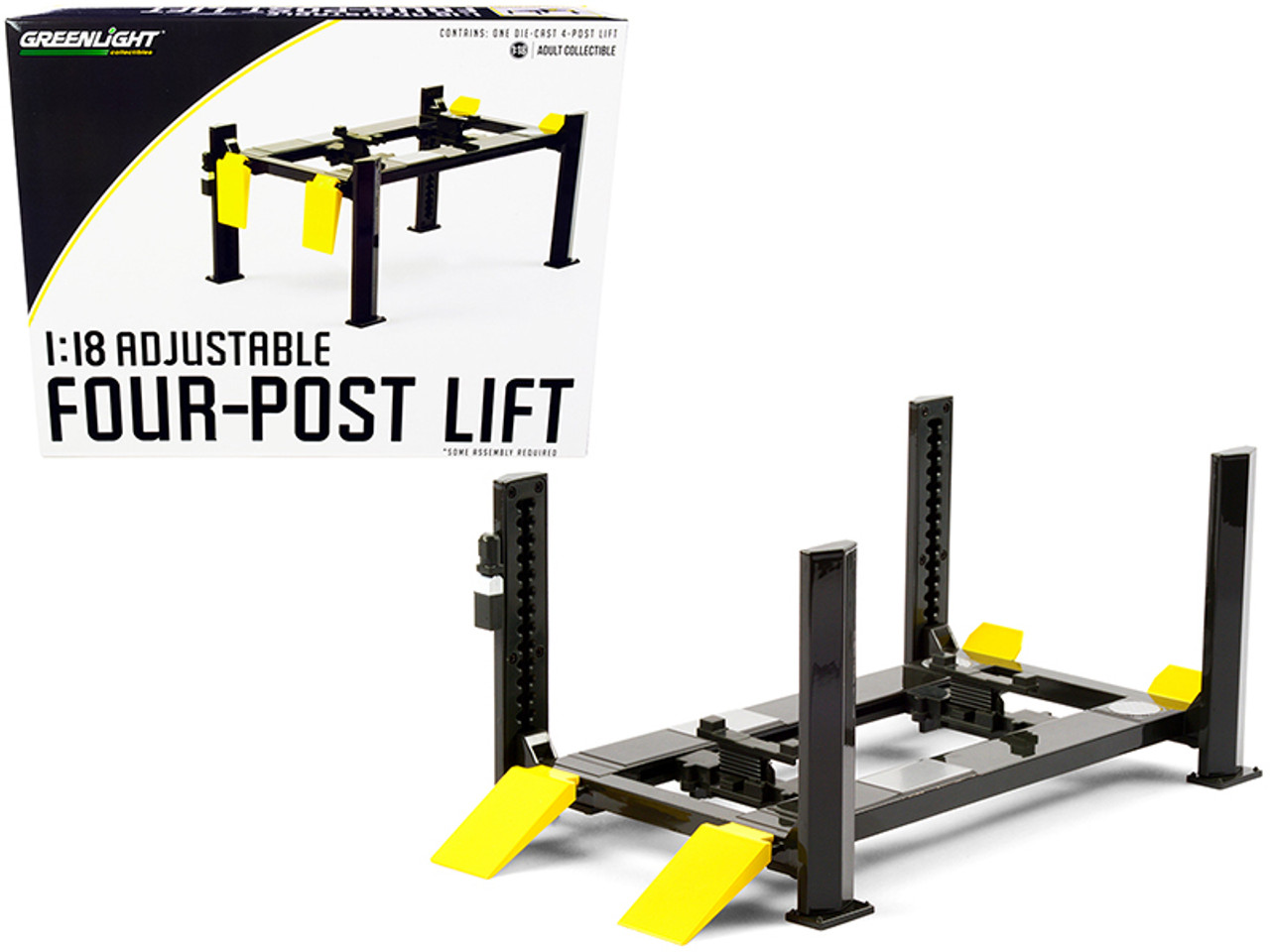 ミニカー GREENLIGHT 1:18 Four-Post Lift Greenlight 1/18 Adjustable Four-Post Lift - Gone In 60