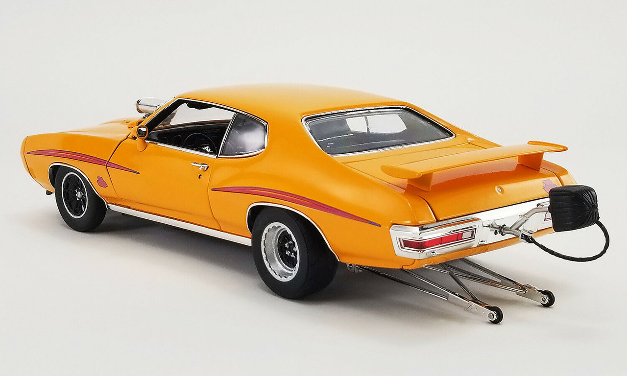 1/18 ACME 1970 Pontiac GTO Judge Drag Outlaws (Orange) Diecast Car Model