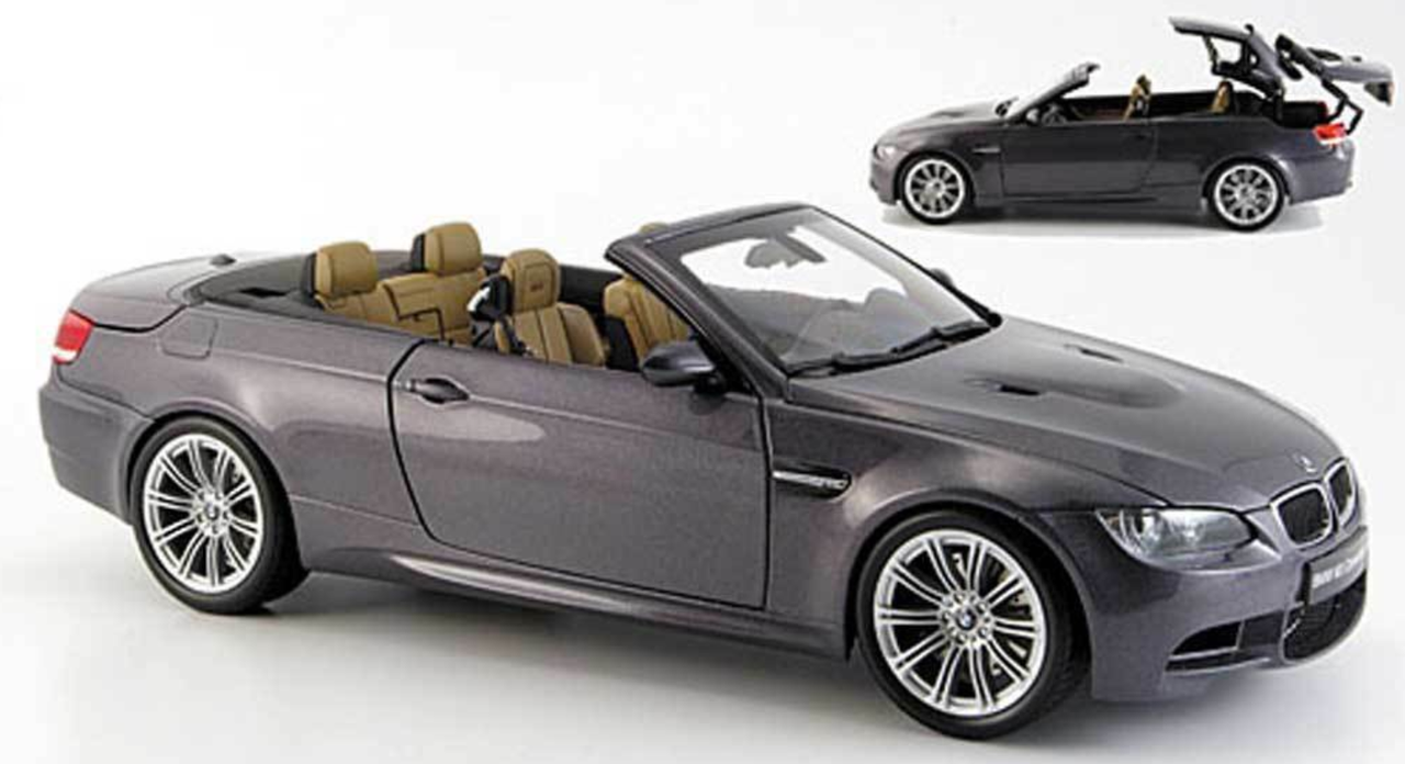 1/18 Kyosho 2008-2013 BMW E93 M3 Convertible (Grey) Diecast Car Model