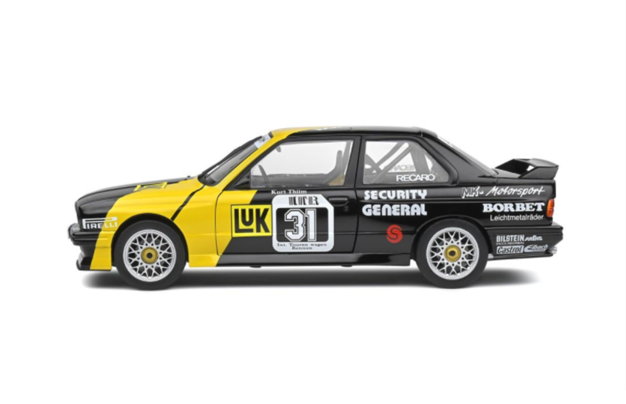 Voiture Miniature de Collection - IXO 1/18 - BMW M3 E30 - DTM