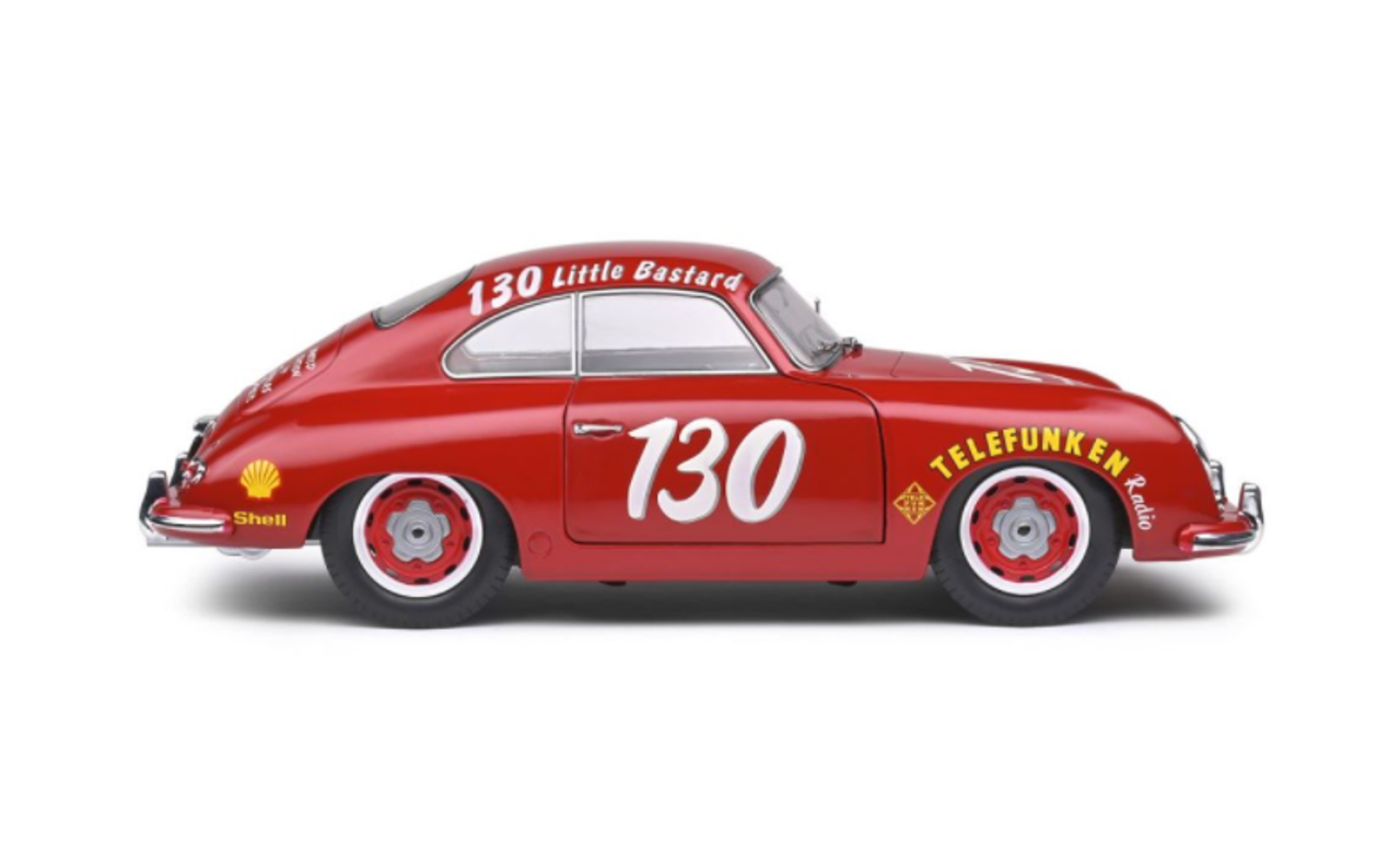  1/18 Solido Porsche 356 Pré-A James Dean Tribute Red Diecast Car Model