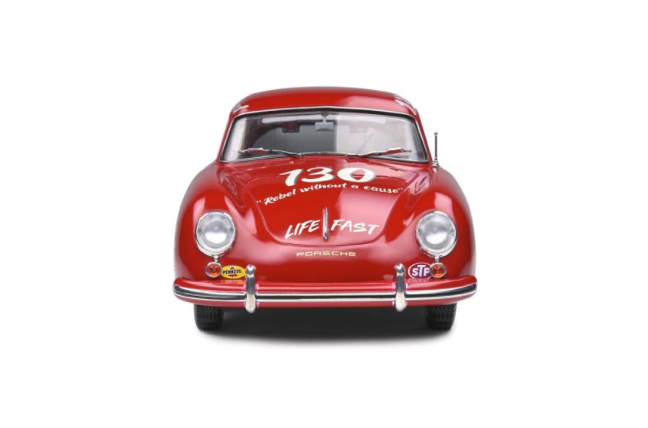  1/18 Solido Porsche 356 Pré-A James Dean Tribute Red Diecast Car Model