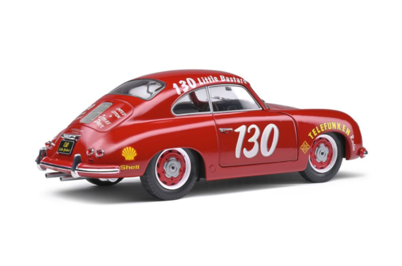  1/18 Solido Porsche 356 Pré-A James Dean Tribute Red Diecast Car Model