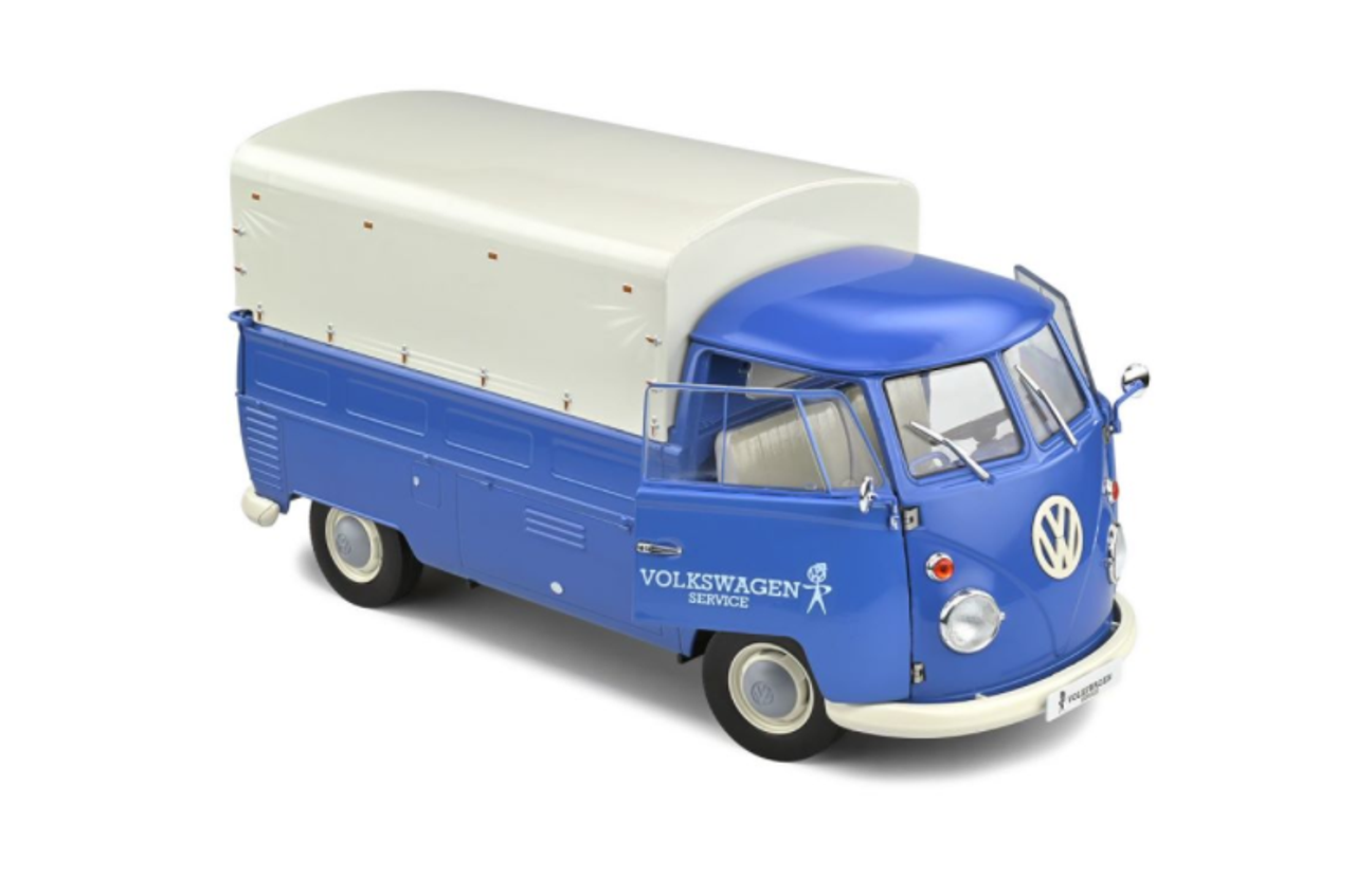  1/18 Soldio  1950 Volkswagen T1 Pick Up Volkswagen Service Blue