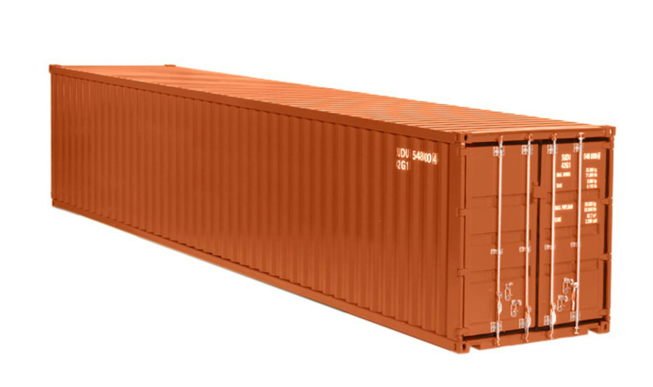 1/18 NZG "Auburn" 40 Ft Shipping Container (Brown) Diecast Model